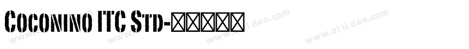 Coconino ITC Std字体转换